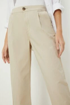 Dorothy Perkins Stone Poplin Crop Trousers -Dorothy Perkins Shop aqq03570 stone xl 1