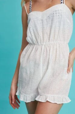 Dorothy Perkins White Broderie Frill Hem Playsuit 9 Dorothy Perkins White Broderie Frill Hem Playsuit -Dorothy Perkins Shop aqq48847 white xl 3