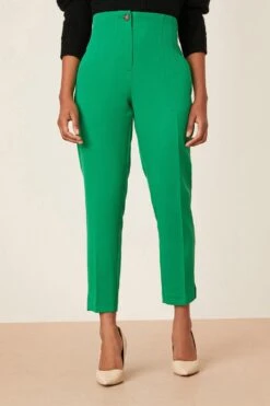 Dorothy Perkins High Waisted Slim Leg Trouser -Dorothy Perkins Shop bqq04035 green xl 1