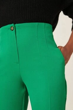 Dorothy Perkins High Waisted Slim Leg Trouser -Dorothy Perkins Shop bqq04035 green xl 3
