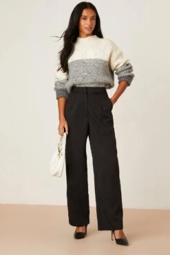 Dorothy Perkins Petite Straight Leg Trouser -Dorothy Perkins Shop bqq08078 black xl 1