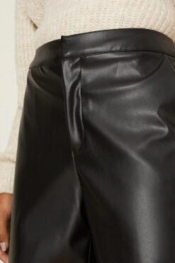 Dorothy Perkins Faux Leather Ankle Grazer Trouser -Dorothy Perkins Shop bqq08200 black xl 3