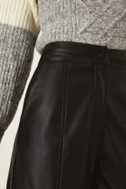 Dorothy Perkins Faux Leather Wide Leg Trouser -Dorothy Perkins Shop bqq08201 black xl 3