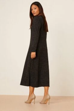 Dorothy Perkins Petite Soft Touch Swing Midi Dress -Dorothy Perkins Shop bqq08979 charcoal xl 2