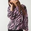 Dorothy Perkins Petite Zebra Print Tea Blouse -Dorothy Perkins Shop bqq09194 pink xl