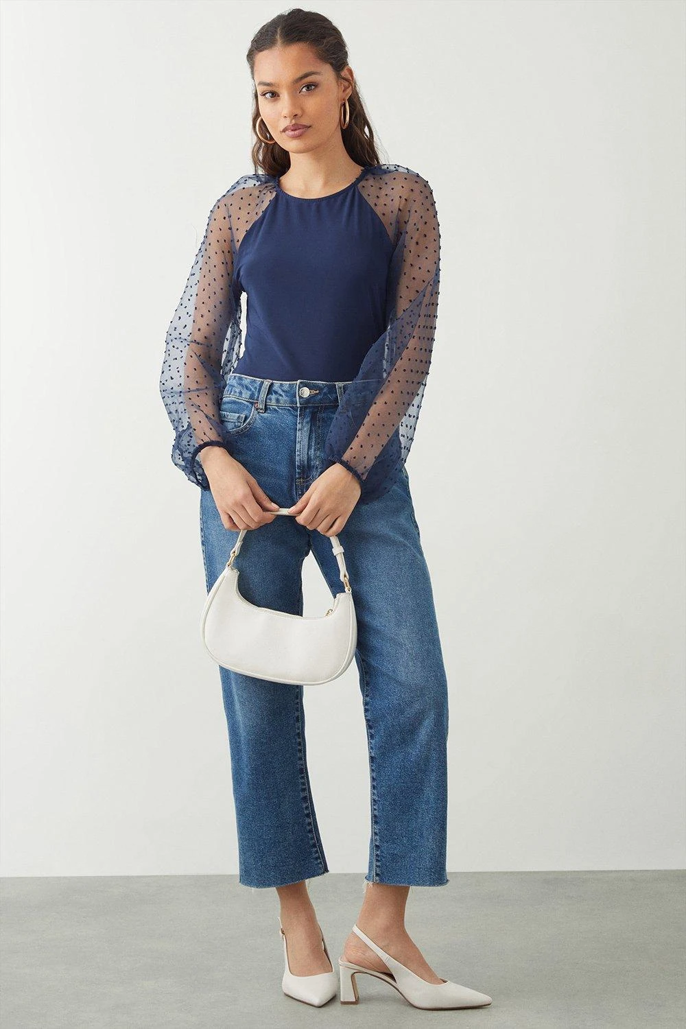 Dorothy Perkins Petite Woven Raglan Sleeve Top 4 Dorothy Perkins Petite Woven Raglan Sleeve Top - Image 2