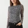 Dorothy Perkins Petite Mesh Drape Body Fitted Long Sleeve Top 2 Dorothy Perkins Petite Mesh Drape Body Fitted Long Sleeve Top -Dorothy Perkins Shop bqq09496 multi xl