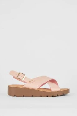 Good For The Sole Good For The Sole: Melissa Wide Fit Cross Strap Sandals -Dorothy Perkins Shop bqq09763 blush xl 1