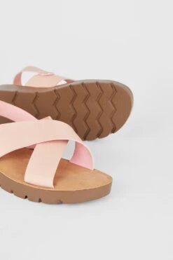 Good For The Sole Good For The Sole: Melissa Wide Fit Cross Strap Sandals -Dorothy Perkins Shop bqq09763 blush xl 3