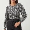 Dorothy Perkins Petite Mono Ditsy Shirred Cuff Long Sleeve Top -Dorothy Perkins Shop bqq09830 mono xl