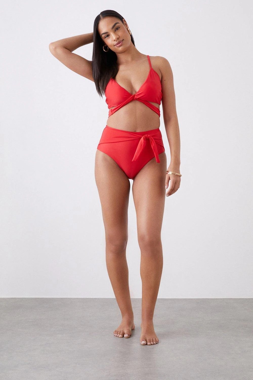 Dorothy Perkins High Waist Tie Side Bikini Full Coverage Bikini Bottoms 3 Dorothy Perkins High Waist Tie Side Bikini Full Coverage Bikini Bottoms