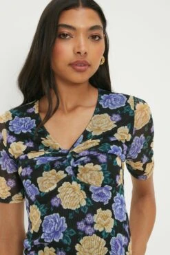 Dorothy Perkins Mesh Twist Front Top -Dorothy Perkins Shop bqq10062 multi xl 3