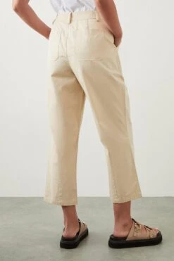 Dorothy Perkins Petite Cotton Crop Trousers -Dorothy Perkins Shop bqq10092 cream xl 2