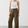 Dorothy Perkins Petite Linen Blend Wide Leg Trousers 2 Dorothy Perkins Petite Linen Blend Wide Leg Trousers -Dorothy Perkins Shop bqq10102 khaki xl