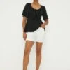 Dorothy Perkins Tie Front Blouse -Dorothy Perkins Shop bqq10148 black xl