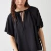 Dorothy Perkins Tie Neck Blouse -Dorothy Perkins Shop bqq10156 black xl
