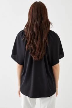 Dorothy Perkins Tie Neck Blouse -Dorothy Perkins Shop bqq10156 black xl 2