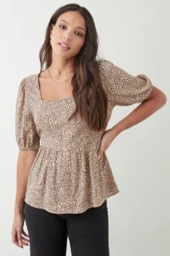 Dorothy Perkins Milly Animal Square Neck Blouse