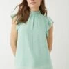 Dorothy Perkins Chiffon Dobby Frill Sleeve Blouse