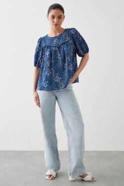 Dorothy Perkins Petite Floral Yoke Blouse