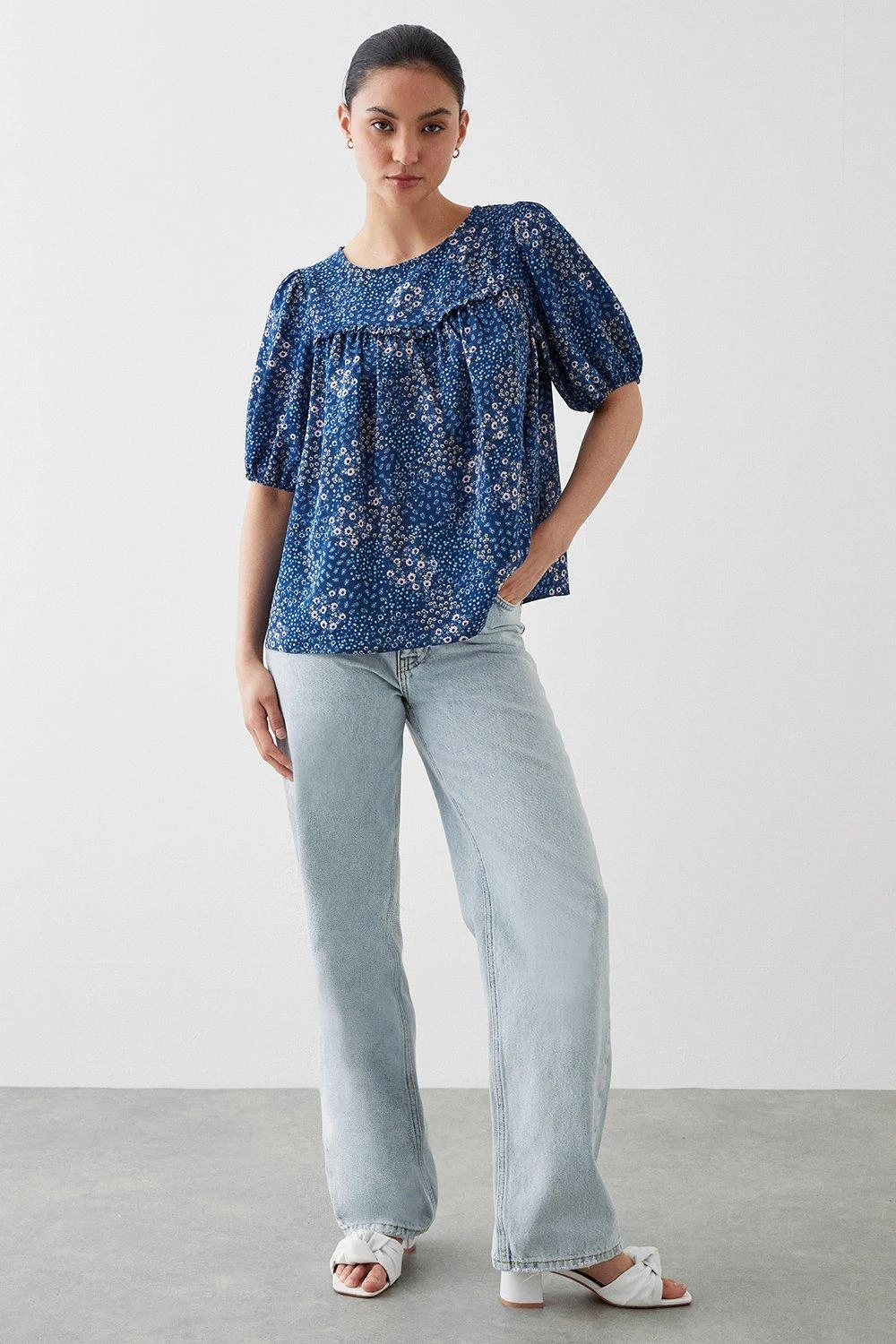 Dorothy Perkins Petite Floral Yoke Blouse 3 Dorothy Perkins Petite Floral Yoke Blouse