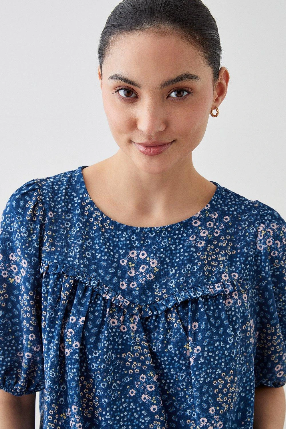 Dorothy Perkins Petite Floral Yoke Blouse 4 Dorothy Perkins Petite Floral Yoke Blouse - Image 2