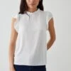 Dorothy Perkins Ivory Frill Neck Shell Blouse -Dorothy Perkins Shop bqq10431 ivory xl