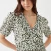 Dorothy Perkins Ditsy Shirred Hem Wrap Blouse -Dorothy Perkins Shop bqq10526 multi xl