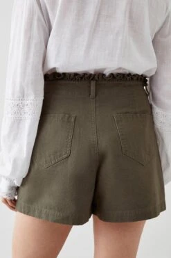 Dorothy Perkins Petite Frill Waist Shorts -Dorothy Perkins Shop bqq10685 sage xl 2