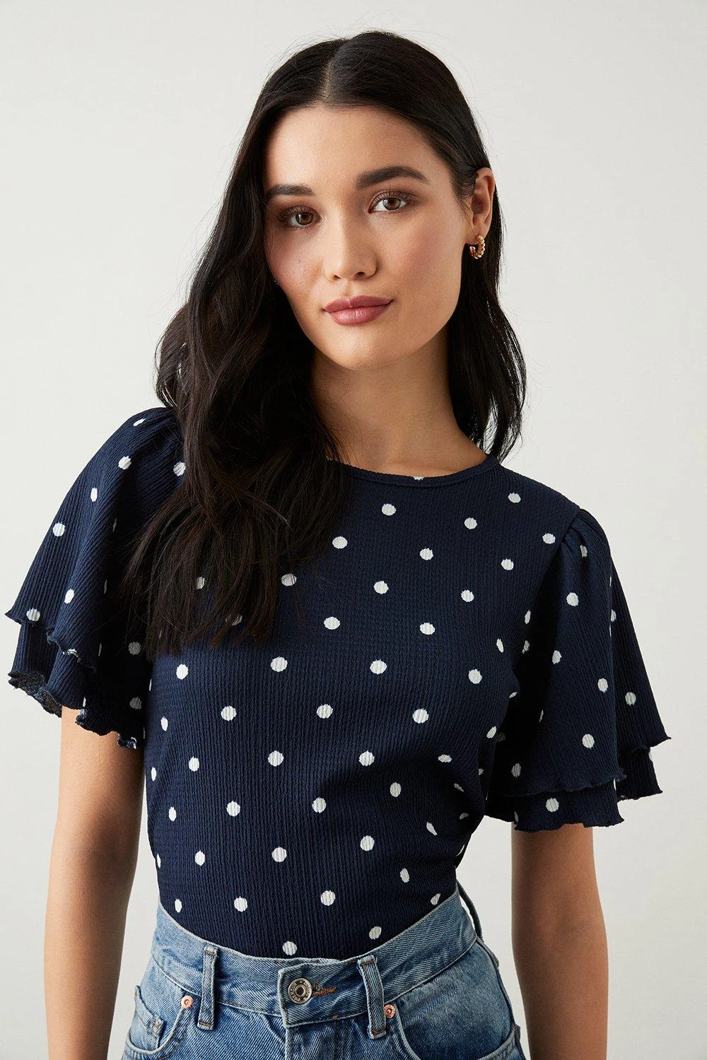 Dorothy Perkins Double Frill Sleeve Top 3 Dorothy Perkins Double Frill Sleeve Top