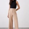 Dorothy Perkins Petite High Waist Wide Leg Tab Trouser 2 Dorothy Perkins Petite High Waist Wide Leg Tab Trouser -Dorothy Perkins Shop bqq11238 camel xl