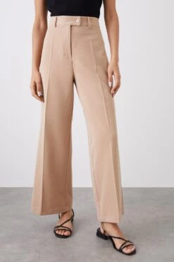 Dorothy Perkins Petite High Waist Wide Leg Tab Trouser 6 Dorothy Perkins Petite High Waist Wide Leg Tab Trouser -Dorothy Perkins Shop bqq11238 camel xl 1