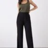 Dorothy Perkins Pull On Linen Look Wide Leg Trousers -Dorothy Perkins Shop bqq11242 black xl