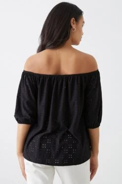 Dorothy Perkins Broderie Jersey Bardot -Dorothy Perkins Shop bqq11328 black xl 2