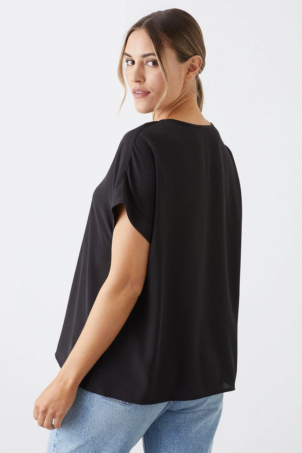 Dorothy Perkins Button Front Roll Sleeve Blouse 5 Dorothy Perkins Button Front Roll Sleeve Blouse - Image 3