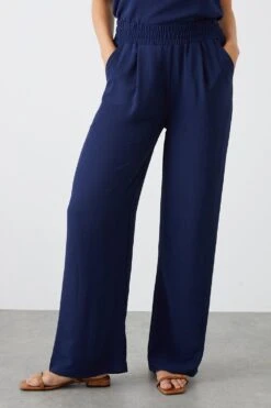 Dorothy Perkins High Waist Loose Trousers -Dorothy Perkins Shop bqq11879 navy xl 1