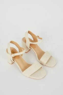 Dorothy Perkins Treasure Raffia Heeled Sandals -Dorothy Perkins Shop bqq12025 beige xl 2