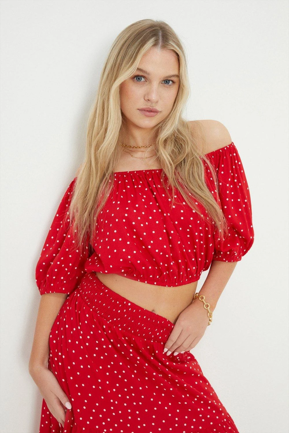 Dorothy Perkins Petite Short Sleeve Bardot Top 4 Dorothy Perkins Petite Short Sleeve Bardot Top - Image 2