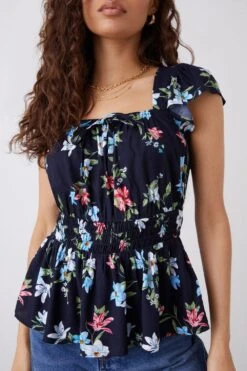 Dorothy Perkins Petite Frill Strap Cami Top 6 Dorothy Perkins Petite Frill Strap Cami Top -Dorothy Perkins Shop bqq12345 navy xl 1