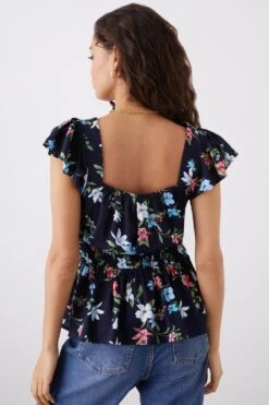 Dorothy Perkins Petite Frill Strap Cami Top 7 Dorothy Perkins Petite Frill Strap Cami Top -Dorothy Perkins Shop bqq12345 navy xl 2