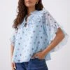 Dorothy Perkins Petite Blue Ditsy Ruffle Blouse 1 Dorothy Perkins Petite Blue Ditsy Ruffle Blouse -Dorothy Perkins Shop bqq12370 blue xl