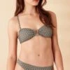 Accessorize Jacquard Pattern Bandeau Bikini Top -Dorothy Perkins Shop m5045463208773 green xl