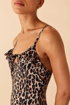Accessorize Leopard Frill Swimsuit 8 Accessorize Leopard Frill Swimsuit -Dorothy Perkins Shop m5045463209503 brown xl 2