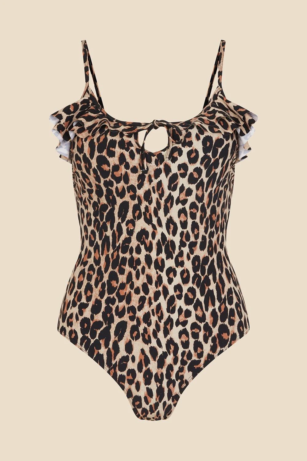 Accessorize Leopard Frill Swimsuit 6 Accessorize Leopard Frill Swimsuit - Image 4