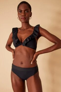 Accessorize Exaggerated Ruffle Bikini Top