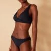 Accessorize Scallop Trim Bikini Bottoms 1 Accessorize Scallop Trim Bikini Bottoms -Dorothy Perkins Shop m5045463210097 black xl