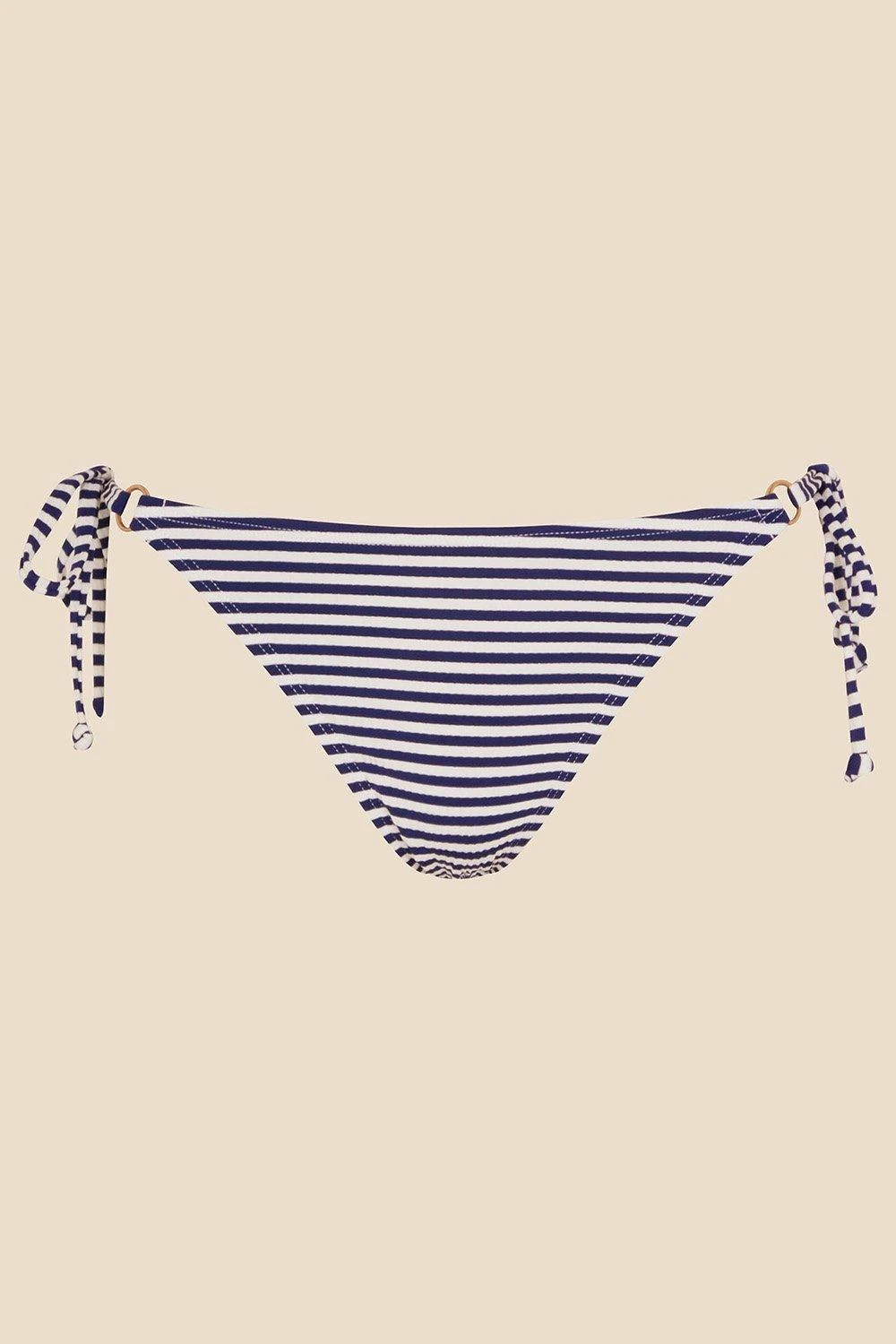 Accessorize Ring Detail Stripe Triangle Bikini Top 6 Accessorize Ring Detail Stripe Triangle Bikini Top - Image 4