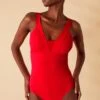 Accessorize 'Lexi' Shaping Swimsuit -Dorothy Perkins Shop m5045463213654 red xl