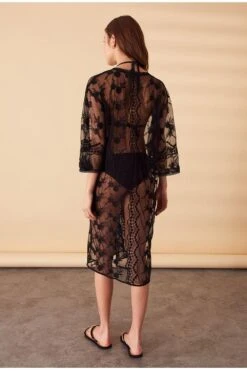 Accessorize Lace Kimono -Dorothy Perkins Shop m5045463294165 black xl 2