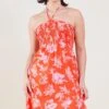 Accessorize Fruity Floral Bandeau Dress -Dorothy Perkins Shop m5045463372061 orange xl